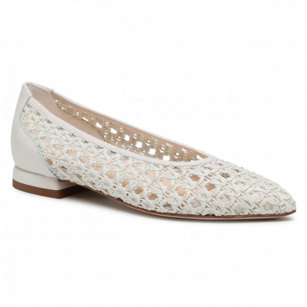 Ballerine SOLO FEMME - 24303-01-L94/000-04-00 Biały Ballerine SOLO FEMME - 24303-01-L94/000-04-00 Biały