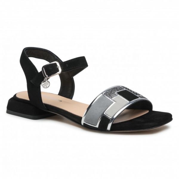 Sandali SOLO FEMME - 30507-11-020/000-07-00 Czarny/Multicolor