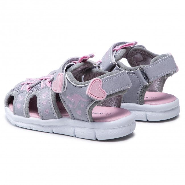 Sandali KangaRoos - K-Mini 02035 000 2109 Vapor Grey/English Rose Glitter 1