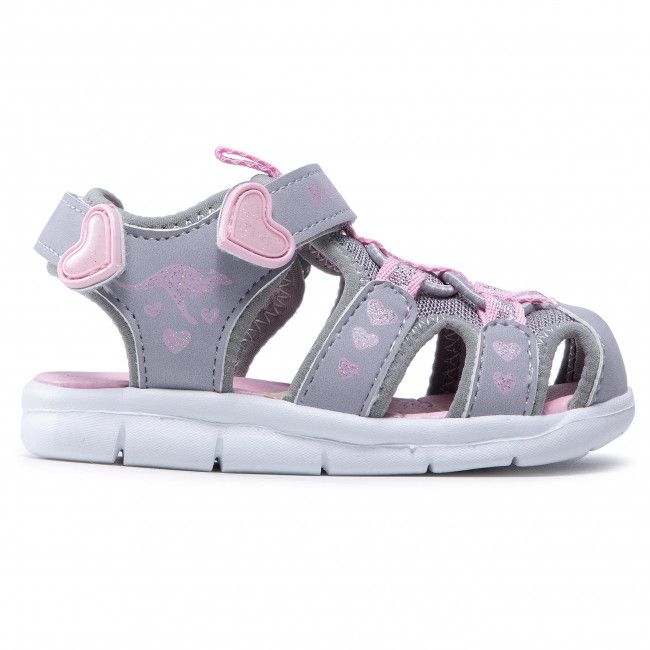 Sandali KangaRoos - K-Mini 02035 000 2109 Vapor Grey/English Rose Glitter 1