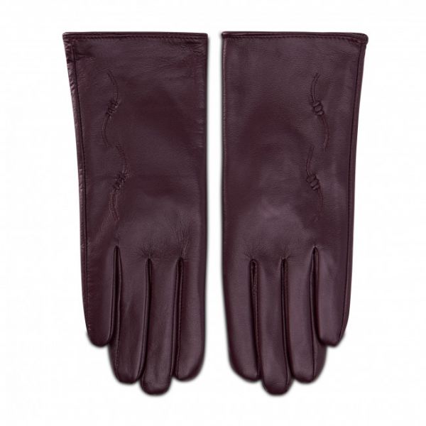 Guanti da donna SEMI LINE - P8205-3 Bordeaux Guanti da donna SEMI LINE - P8205-3 Bordeaux