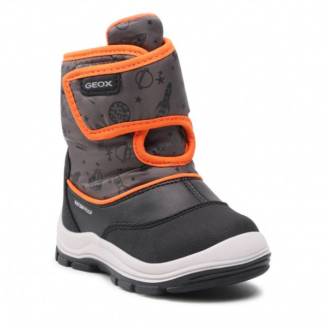 Stivali da neve Geox - B Flanfil B.Wpf A B044HA 050MN C9150 M Black/Fluo Orange