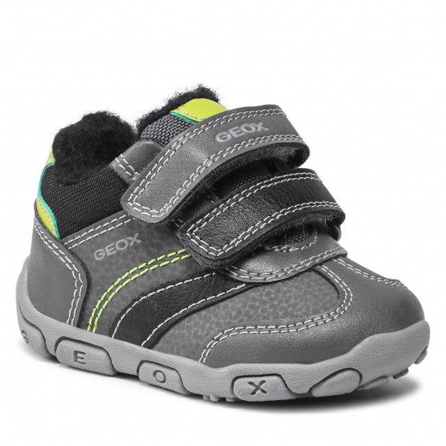 Sneakers Geox - B Balu' B.A B1636A 0CEME C1267 Dk Grey/Lime