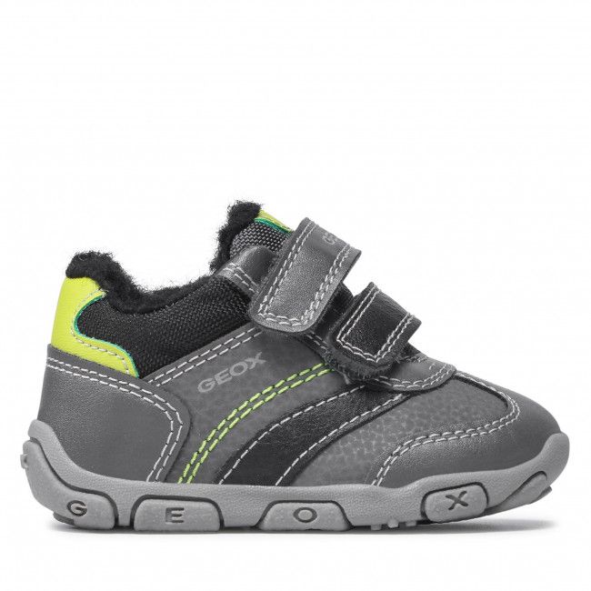 Sneakers Geox - B Balu' B.A B1636A 0CEME C1267 Dk Grey/Lime