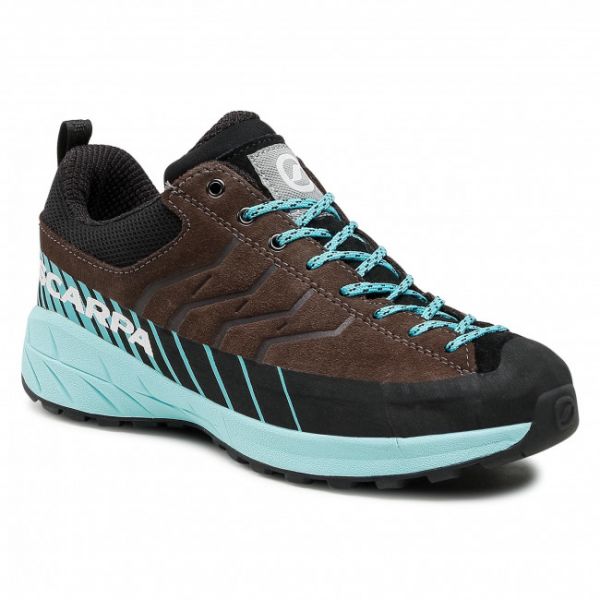 Scarpe da trekking SCARPA - Mescalito Lace Kid 30472-353 Titanium/Green Blue Scarpe da trekking SCARPA - Mescalito Lace Kid 30472-353 Titanium/Green Blue