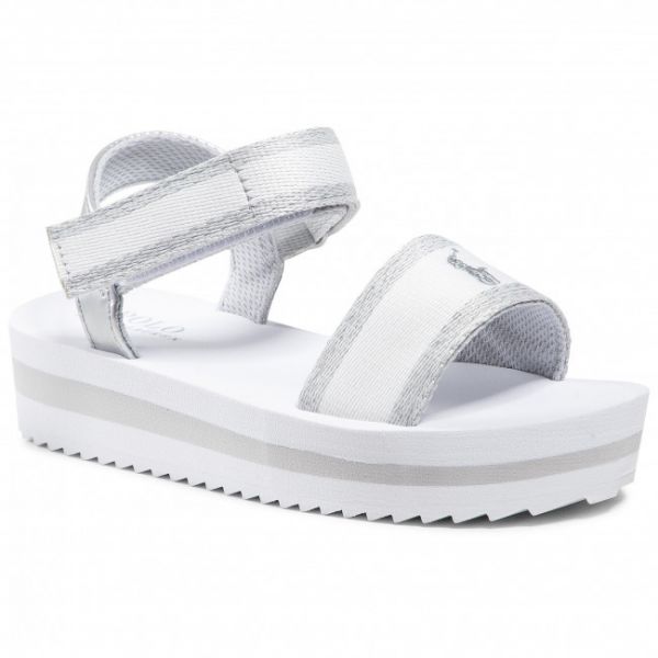 Sandali POLO RALPH LAUREN - Marlina White/Silver Sandali POLO RALPH LAUREN - Marlina White/Silver