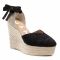 Espadrillas MANEBI - Heart Shape Wedges G 0.1 WH Sparkling Black