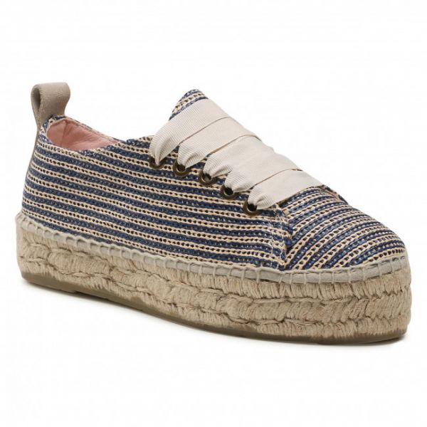 Espadrillas MANEBI - Sneakers D U 0.4 E0 Blue/Beige Stripes