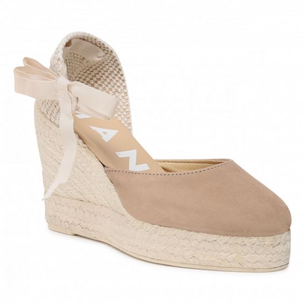Espadrillas MANEBI - Wedge Valenciana W 1.9 Vintage Taupe