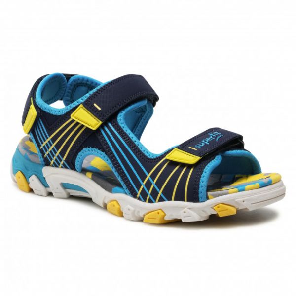 Sandali SUPERFIT - 1-600100-8000 D Blau/Gelb Sandali SUPERFIT - 1-600100-8000 D Blau/Gelb