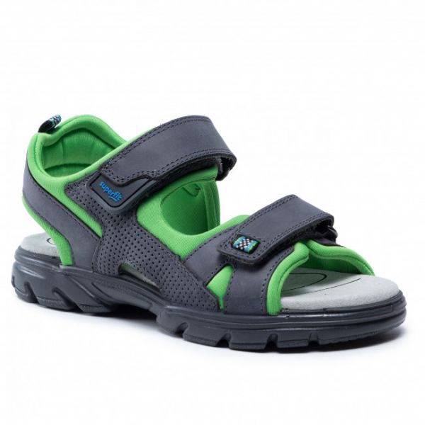 Sandali SUPERFIT - 1-000181-2000 D Grau/Grün Sandali SUPERFIT - 1-000181-2000 D Grau/Grün