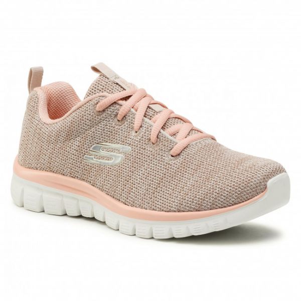Scarpe SKECHERS - Twisted Fortune 12614/NTCL Natural/Coral Scarpe SKECHERS - Twisted Fortune 12614/NTCL Natural/Coral