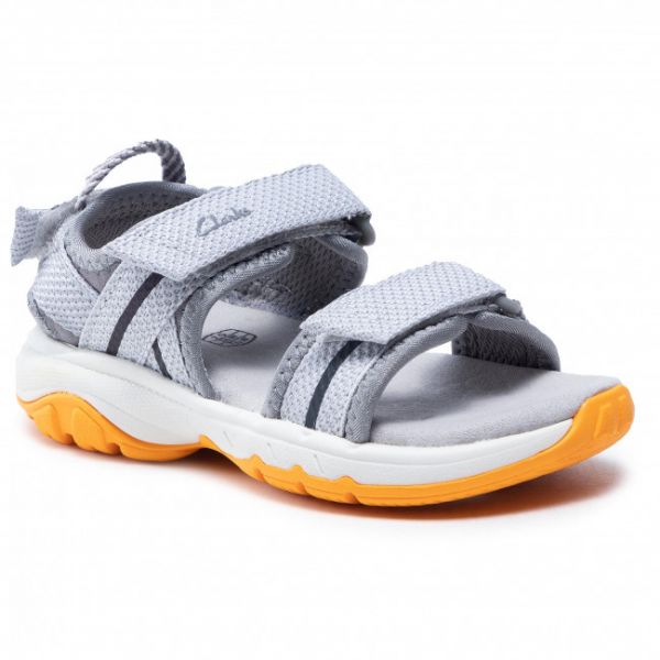 Sandali CLARKS - Expo Sea T 261576707 Grey Synthetic Sandali CLARKS - Expo Sea T 261576707 Grey Synthetic
