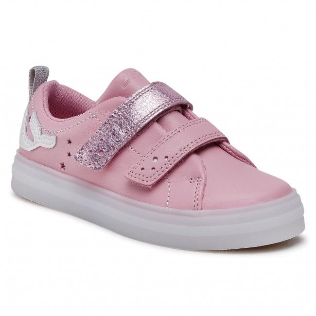 Sneakers Clarks - FlareShelllo T 261580706 Pink Leather