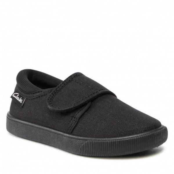 Pantofole Clarks - Hopper Run 261143307 Black Fabric Pantofole Clarks - Hopper Run 261143307 Black Fabric