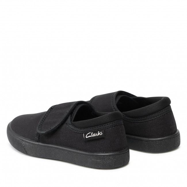Pantofole Clarks - Hopper Run 261143307 Black Fabric
