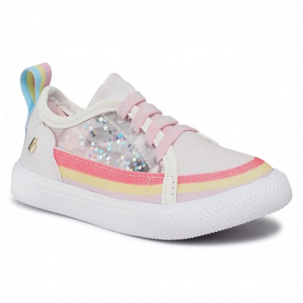 Sneakers BIBI - Agility Mini 1046300 White/Rainbow/Glitter Sneakers BIBI - Agility Mini 1046300 White/Rainbow/Glitter