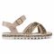 Sandali BIBI - Flat Form 1059191 Glitter/White Gold