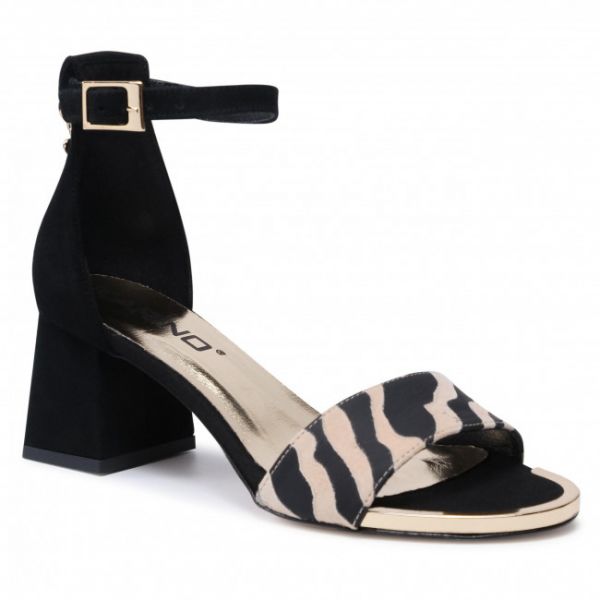 Sandali KARINO - 3823/016-P Czarny/Beż