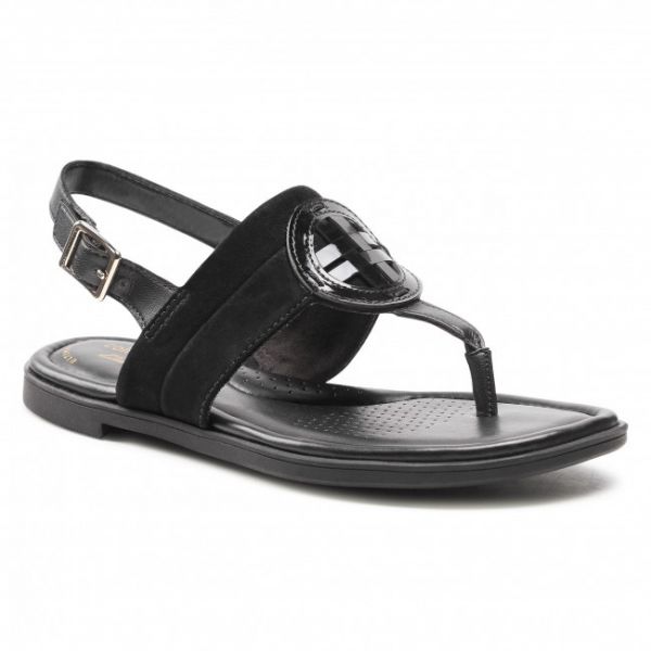 Sandali CLARKS - Reyna Glam 261577194 Black Combi Sandali CLARKS - Reyna Glam 261577194 Black Combi