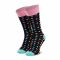 Calzini lunghi da uomo DOTS SOCKS - D20WF-SX-002-X Multicolore Nero