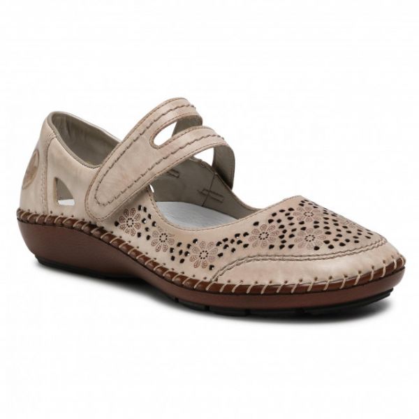 Scarpe basse RIEKER - 44875-60 Beige 1 Scarpe basse RIEKER - 44875-60 Beige 1