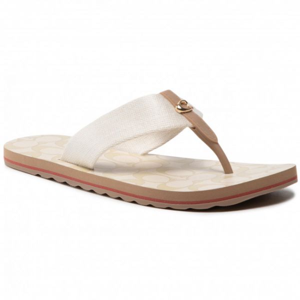 Infradito COACH - Zoe Webbed Flip Flop C2978 Chalk