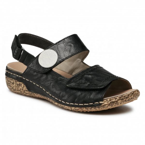 Sandali RIEKER - V7272-00 Schwarz
