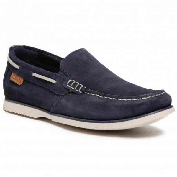 Mocassini CLARKS - Noonan Step 261594737 Navy Suede