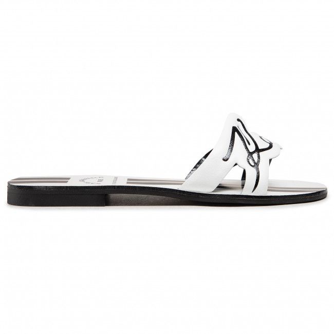 Ciabatte KARL LAGERFELD - KL80480 White Lthr