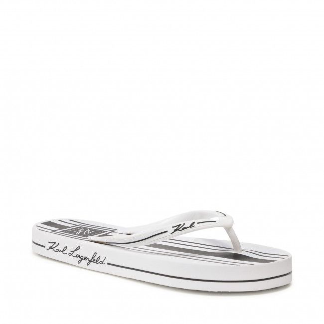 Infradito KARL LAGERFELD - KL81018 White Rubber