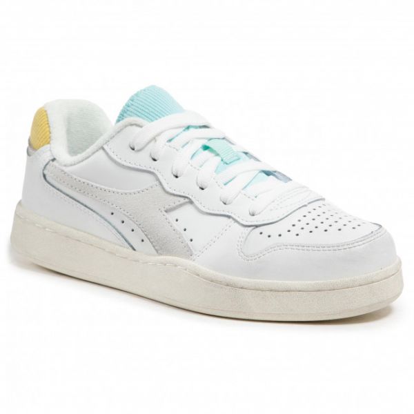 Sneakers DIADORA - Mi Basket Low Icona Wn 501.177079 01 C9160 White/Goldfinch/Blue Tint Sneakers DIADORA - Mi Basket Low Icona Wn 501.177079 01 C9160 White/Goldfinch/Blue Tint