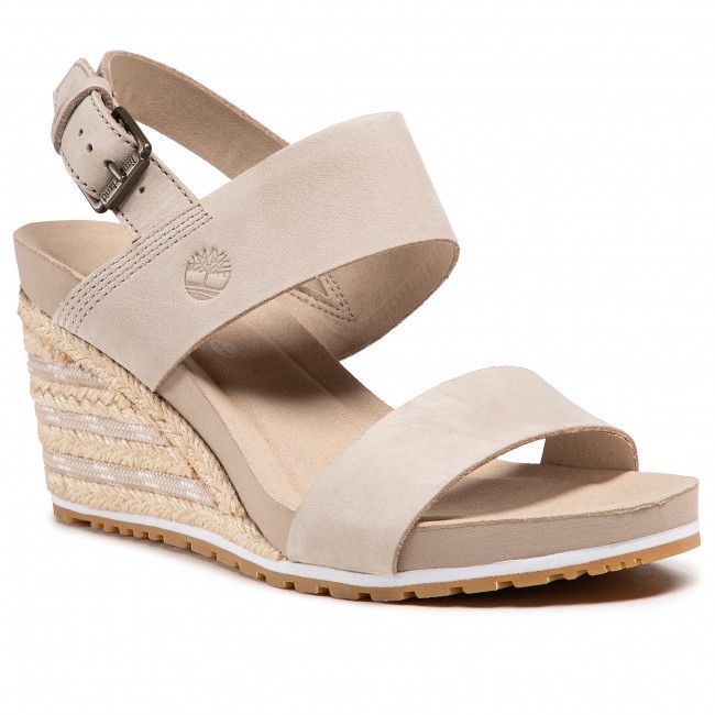 Espadrillas TIMBERLAND - Capri Sunset Wedge TB0A231K269 Light Beige Nubuck