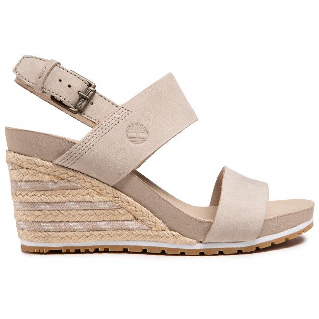 Espadrillas TIMBERLAND - Capri Sunset Wedge TB0A231K269 Light Beige Nubuck