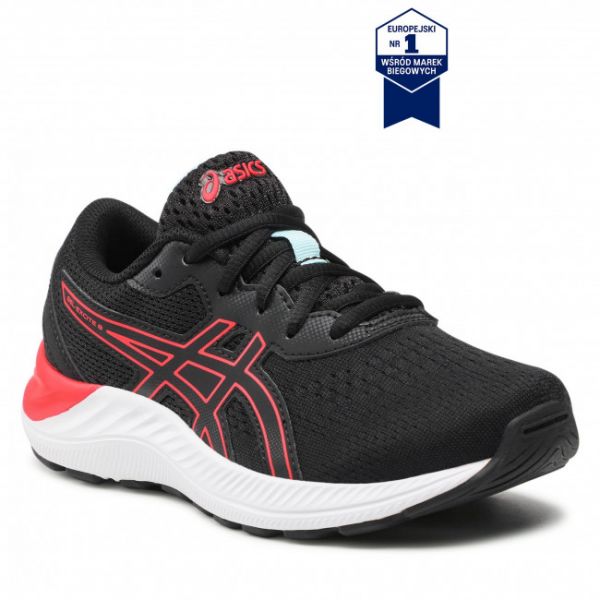 Scarpe Asics - Gel-Excite 8 Gs 1014A201 Black/Electric Red 009 Scarpe Asics - Gel-Excite 8 Gs 1014A201 Black/Electric Red 009