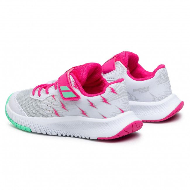 Scarpe BABOLAT - Pulsion All Court Kid 32S21518 White/Red Rose