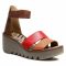 Sandali FLY LONDON - Bonofly P501290001 Tan/Che.Red/Brw