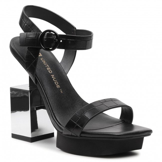 Sandali UNITED NUDE - Cube Sandal Hi 10405676156 Black/Mirror