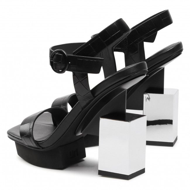 Sandali UNITED NUDE - Cube Sandal Hi 10405676156 Black/Mirror