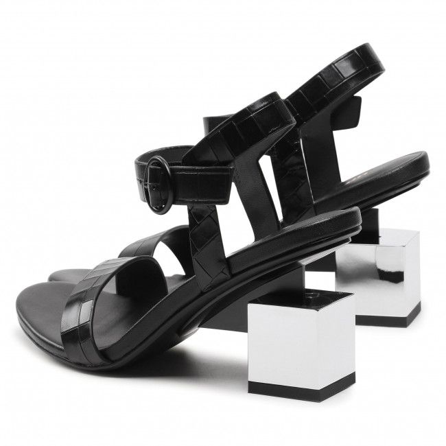 Sandali UNITED NUDE - Cube Sandal Mid 10406676156 Black/Mirror