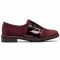 Scarpe basse SAGAN - 4506 Bordowy Welur/Bordowy Lakier