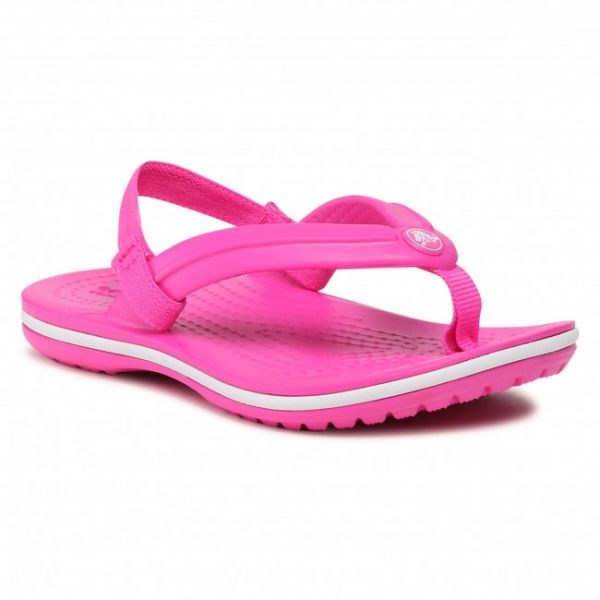 Sandali CROCS - Crocband Strap Flip K 205777 Electric Pink Sandali CROCS - Crocband Strap Flip K 205777 Electric Pink
