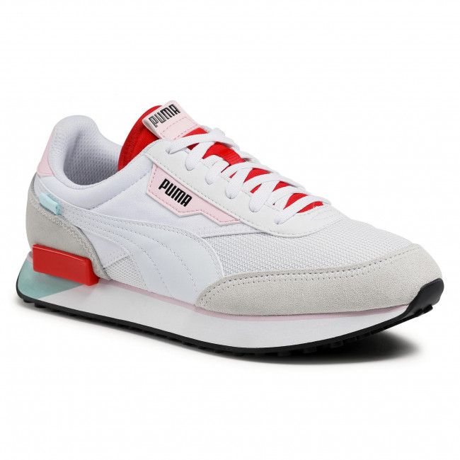 Sneakers Puma - Future Rider Neon Play 373383 09 Puma White/Poppy Red