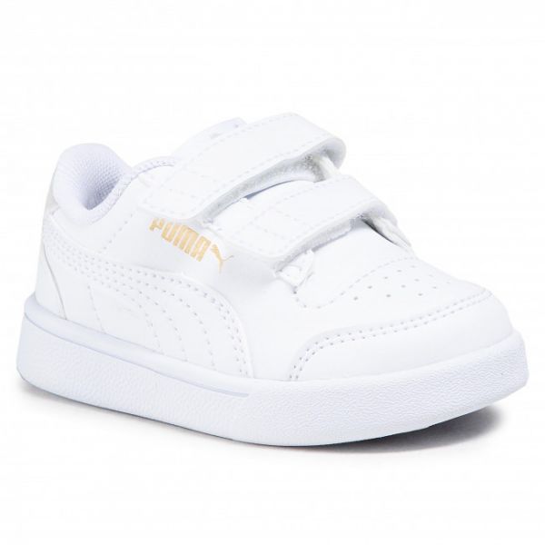 Sneakers PUMA - Shuffle V Inf 375690 01 White/White/Gray/Gold Sneakers PUMA - Shuffle V Inf 375690 01 White/White/Gray/Gold