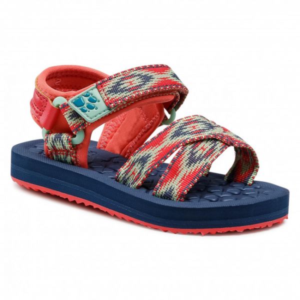 Sandali JACK WOLFSKIN - Zulu K 4039891-2134260 Red/Blue Sandali JACK WOLFSKIN - Zulu K 4039891-2134260 Red/Blue