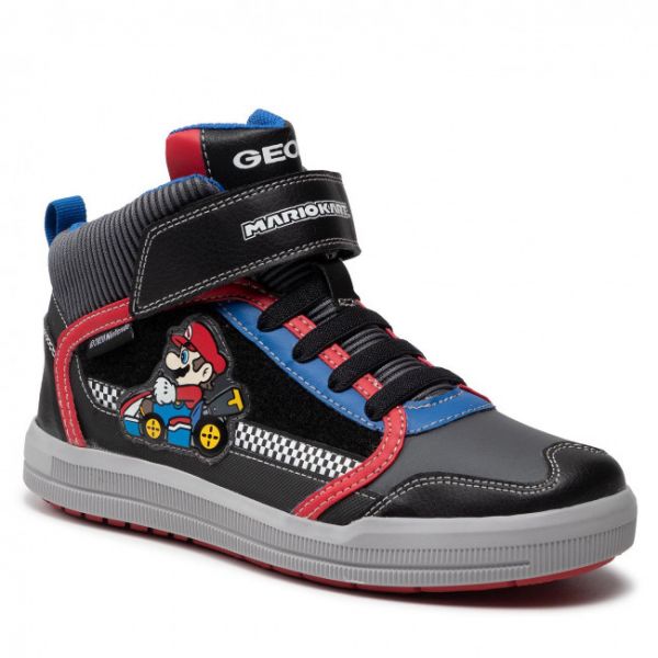Sneakers GEOX - J Arzach B. B J164AB 05411 C0048 D Black/Red Sneakers GEOX - J Arzach B. B J164AB 05411 C0048 D Black/Red
