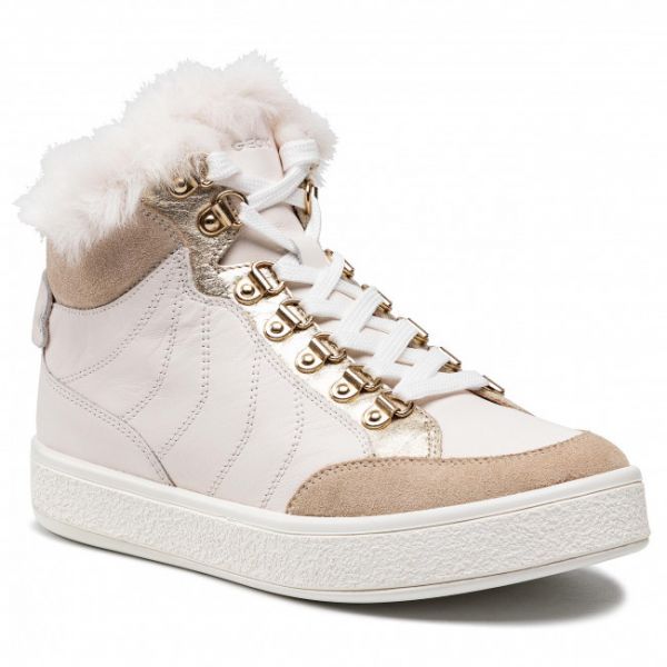 Sneakers GEOX - D Leelu' A D16FFA 08522 C1181 Off White/Lt Taupe