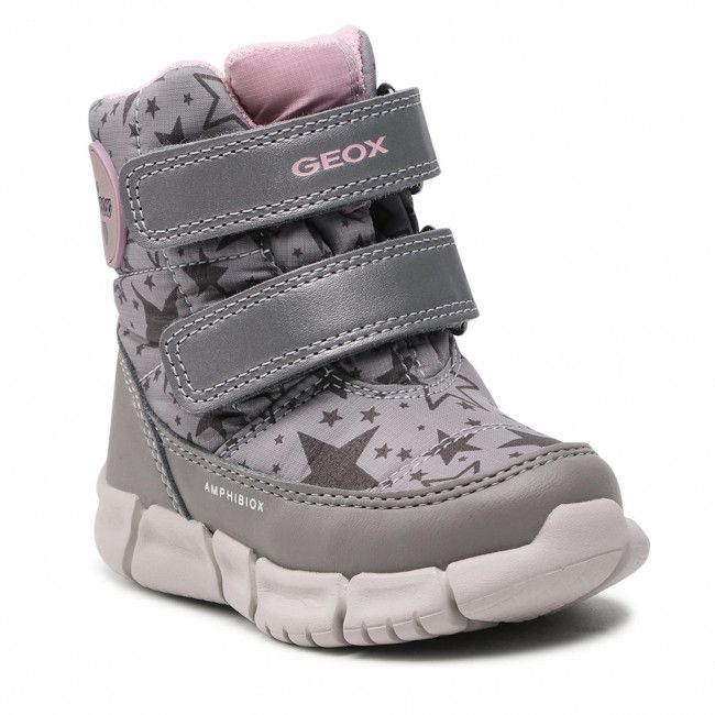 Stivali da neve Geox - B Flexyper G.B Abx B B043QB 0MN50 C0502 M Grey/Pink