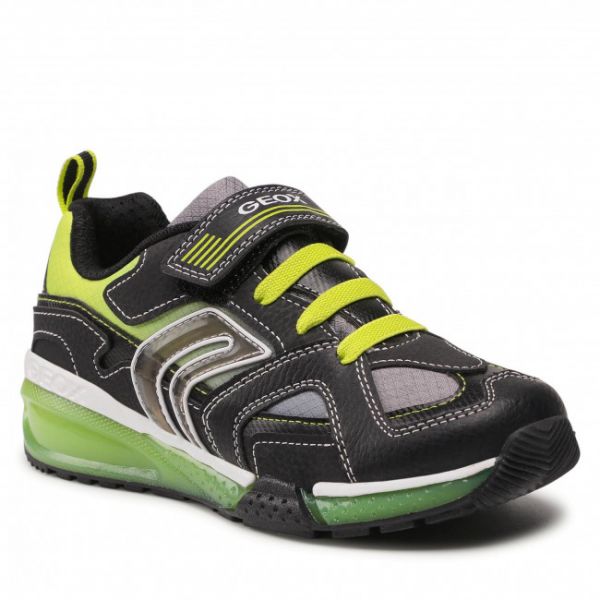 Sneakers Geox - J Bayonyc B. A J16FEA 0CEFU C0802 D Black/Lime Sneakers Geox - J Bayonyc B. A J16FEA 0CEFU C0802 D Black/Lime