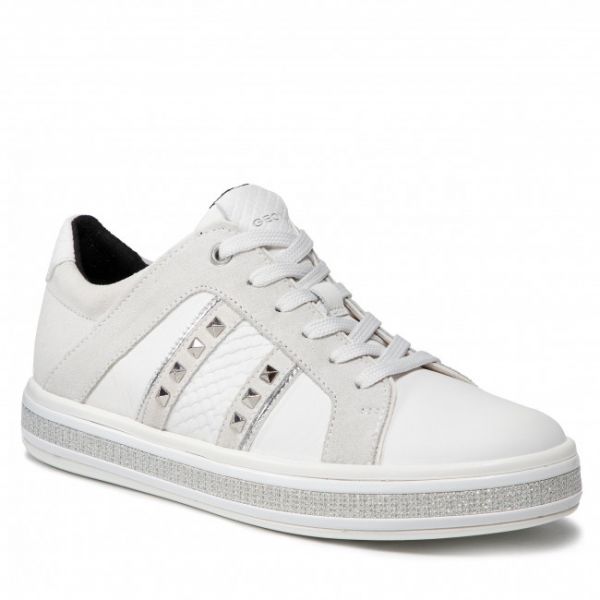 Sneakers GEOX - D Leelu' C D16FFC 08522 C1352 White/Off White